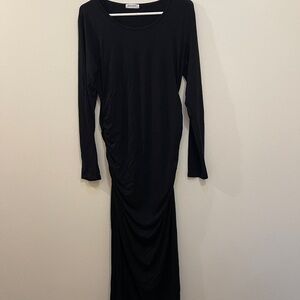 Elegant Black Long Sleeve Dress